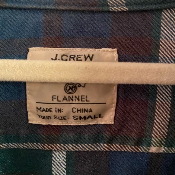 JCrew Mens Slim Fit Checkered Flannel Sz Small - Picture 3 of 4